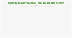 Desktop Screenshot of miamifoodphotography.com